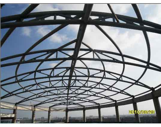 宿迁中煤朔州宾馆管桁架工程